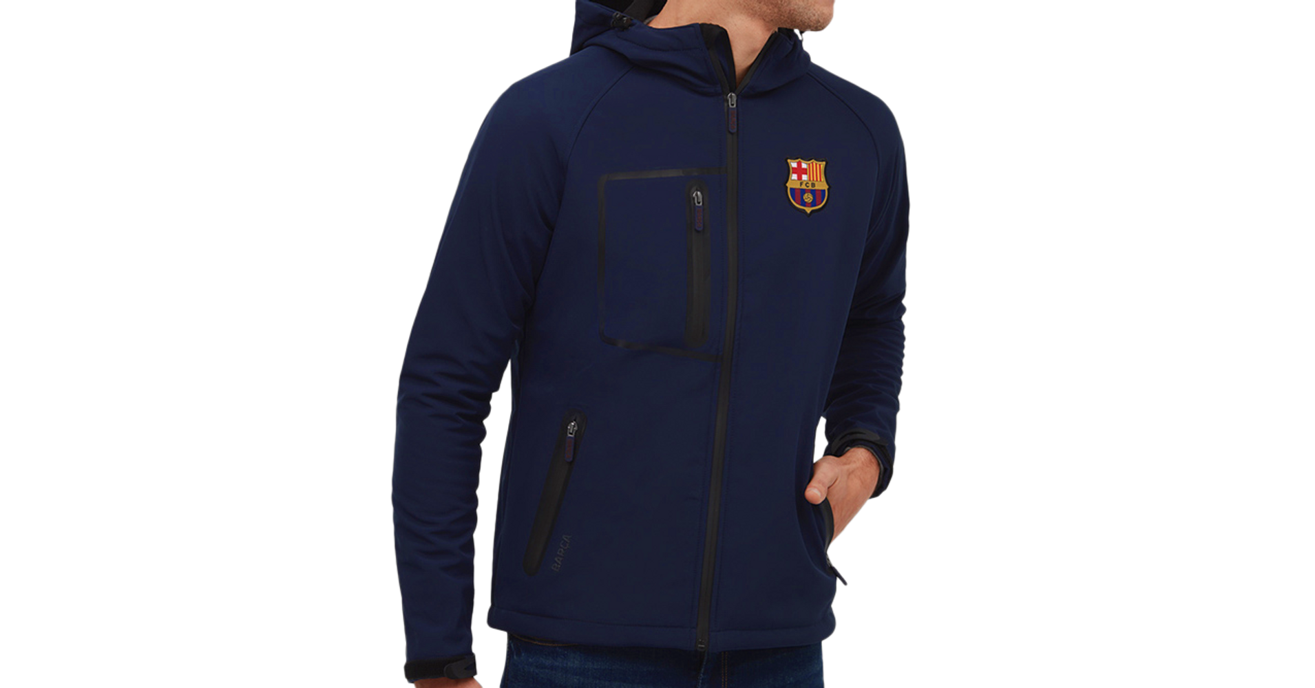 Fc barcelona softshell on sale jacket